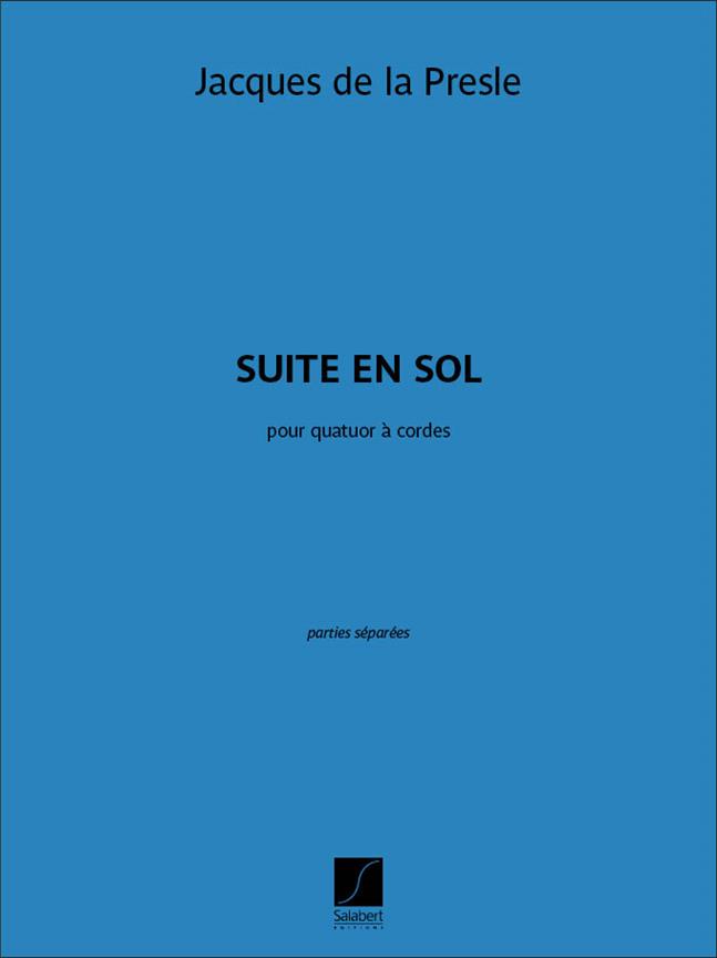 Suite En Sol 2 Violons Alto Et Vlc Materiel